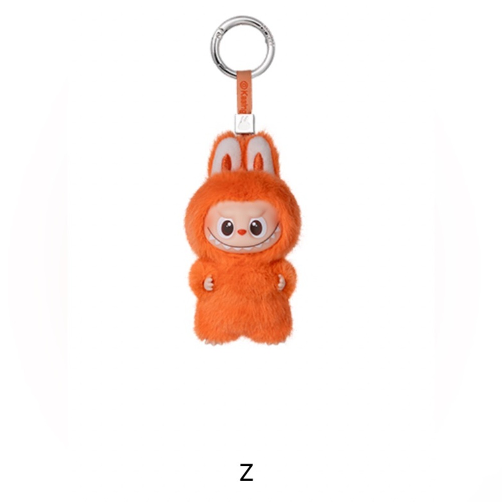 PopMart Labubu The Monsters Pin for Love Plush Pendant - Letter Z (Orange) NEW